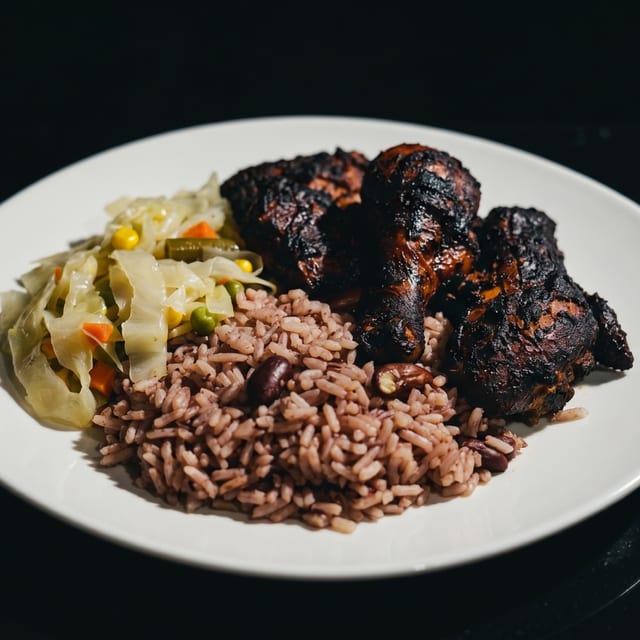 Jerk Chicken Dinner.
