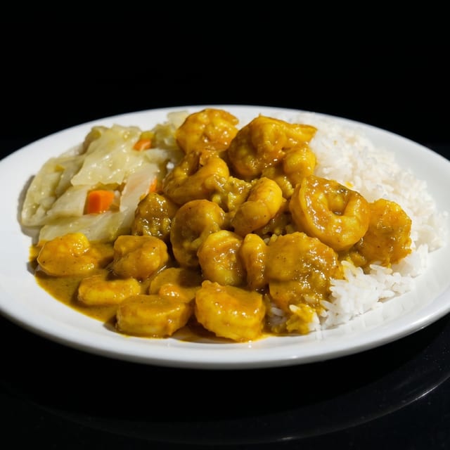 Curry Shrimp Dinner.