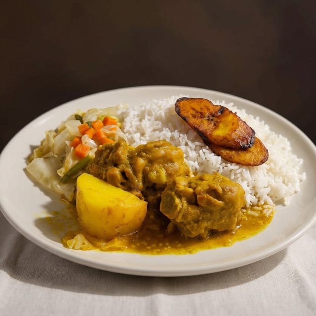 Curry Chicken Dinner.