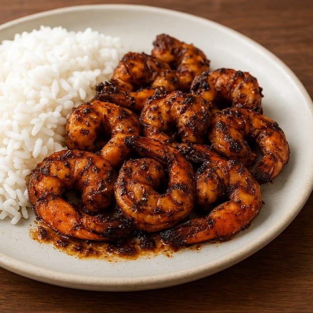 Jerk Shrimp Dinner.