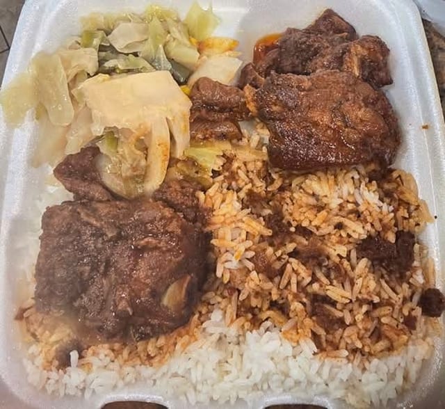 Lunch Special Stew Chicken.