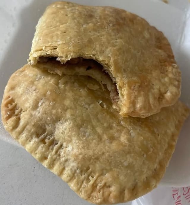 Jerk Chicken Patty with Cheese.